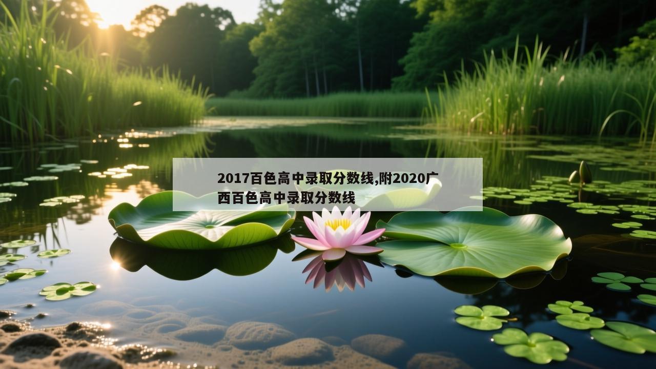 2017百色高中录取分数线,附2020广西百色高中录取分数线