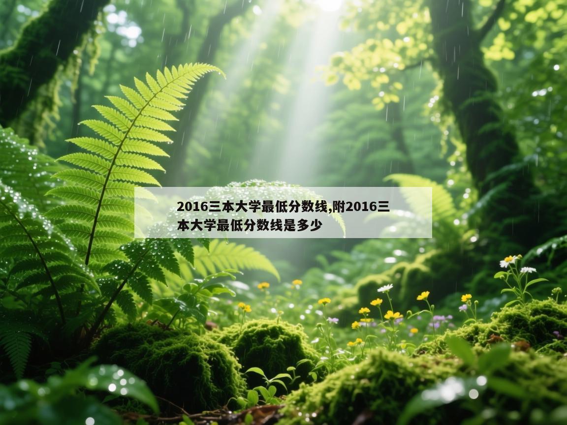 2016三本大学最低分数线,附2016三本大学最低分数线是多少