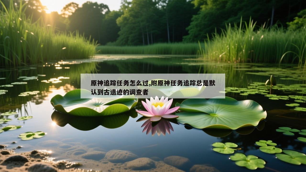 原神追踪任务怎么过,附原神任务追踪总是默认到古遗迹的调查者